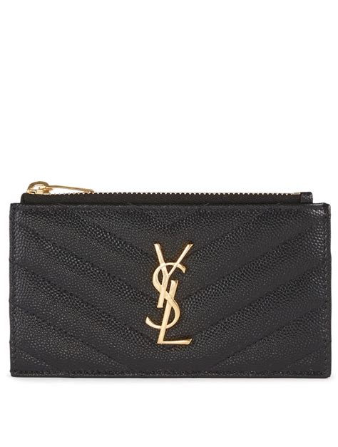 ysl cardholder resale|YSL zipped card holder.